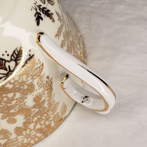 Colclough bone china teacup gold floral daisy - Picture 11 of 13